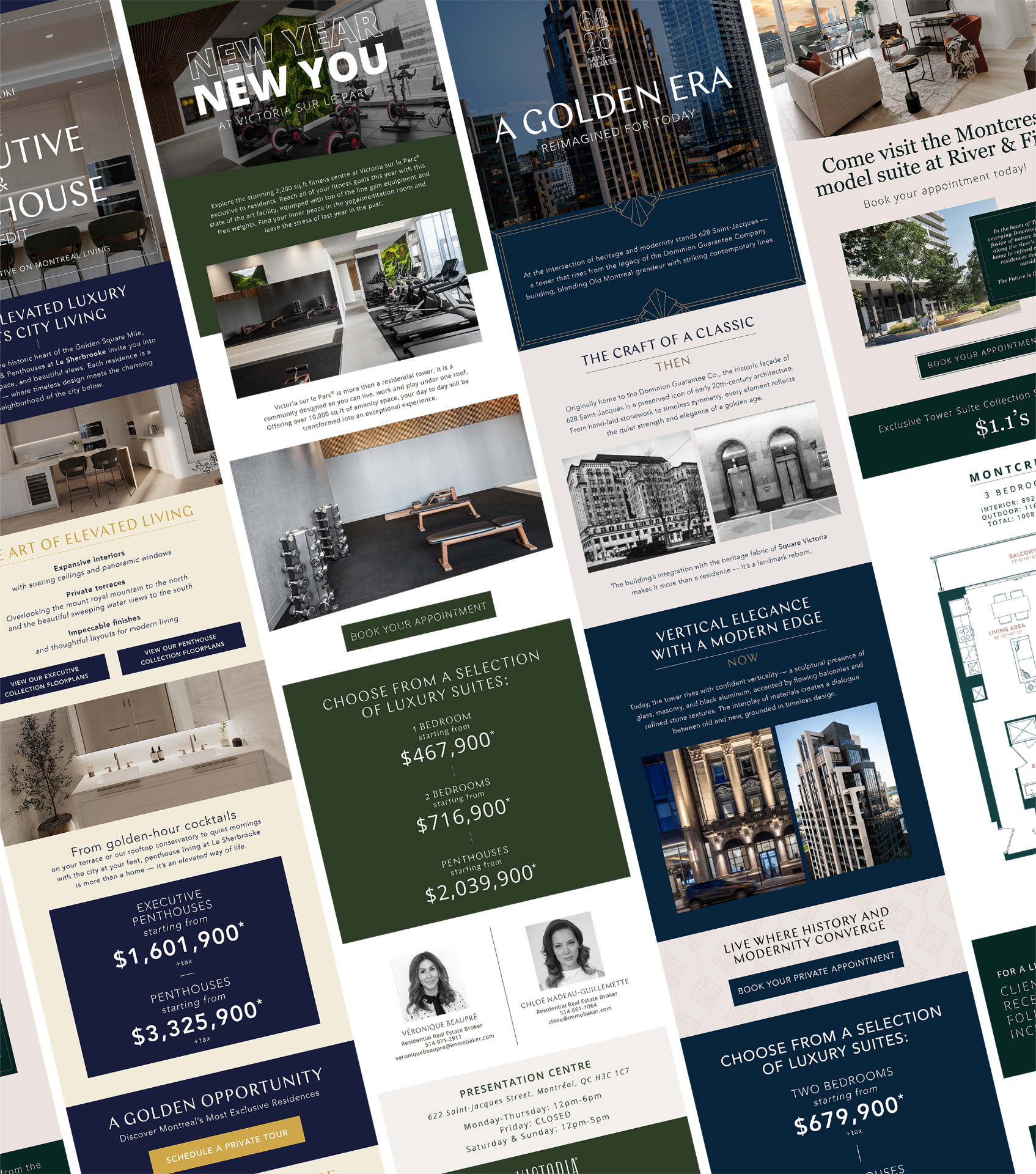 Marketing creative for Broccolini residential developments